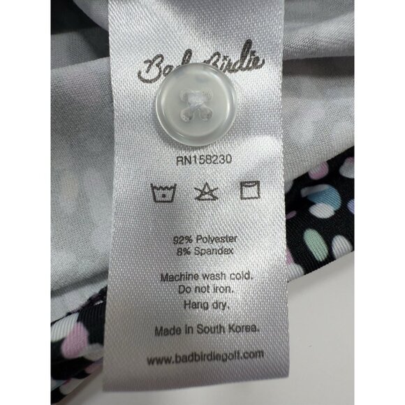 Bad Birdie Mens Polo Shirt Sz XL Scottsdale National Golf Performance Dot Print - Picture 9 of 11